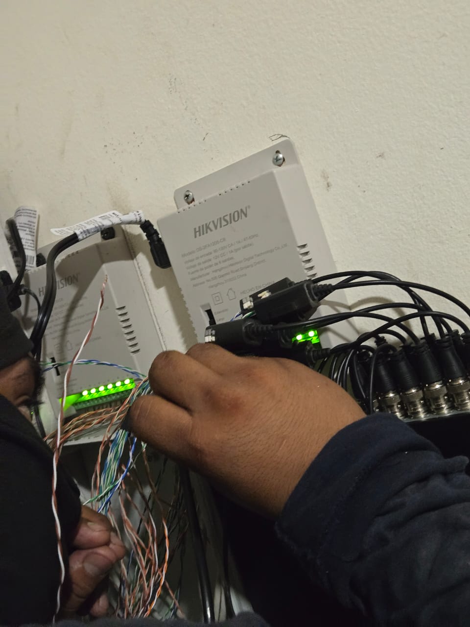 Cámara de seguridad instalada